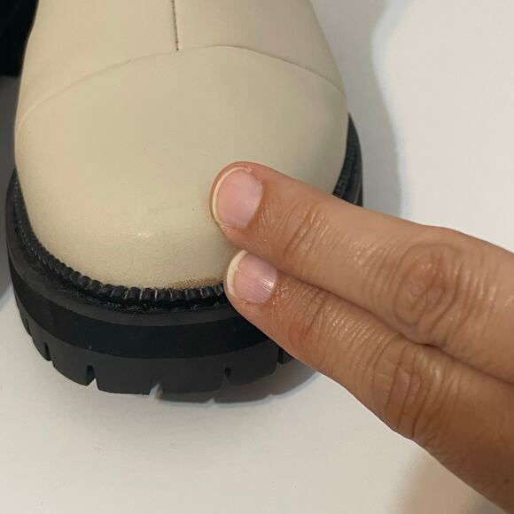 Toms Dakota Chelsea Boots Leather Warm Beige Women's Size 9 - Picture 13 of 13